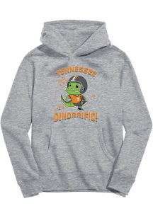 Vive La Fete Tennessee Volunteers Youth Grey Dino-Riffic Long Sleeve Hoodie