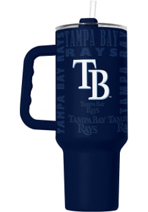 Logo Brands Tampa Bay Rays Replay Native 40 oz Stainless Steel Tumbler - Navy Blue