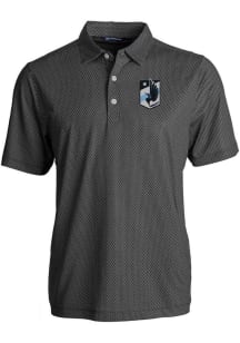 Cutter and Buck Minnesota United FC Mens Black Pike Symmetry Short Sleeve Polo