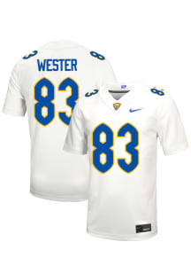 Dylan Wester  Nike Pitt Panthers White NIL Name And Number Football Jersey