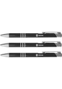 Indiana Hoosiers 3 Pack Ball Point Pen - Black