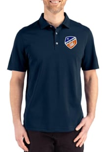 Cutter and Buck FC Cincinnati Navy Blue Advantage Refresh Pique Big and Tall Polo