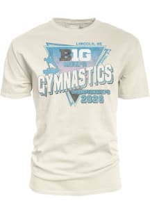 Blue 84 Big Ten Ivory 2026 Big Ten Men's Gymnastics Championships Short Sleeve T Shirt