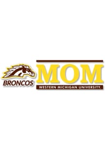 Western Michigan Broncos 6x2 Mom Auto Decal - Brown