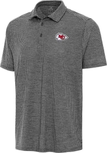 Antigua Kansas City Chiefs Mens Navy Blue Replica Short Sleeve Polo