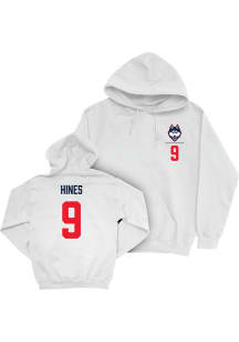 Na’Jai Hines UConn Huskies Mens White NIL Logo Player Hood