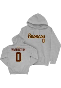 Jaylen Washington Western Michigan Broncos Mens Grey NIL Script Player Hood