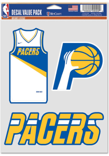 Indiana Pacers 2025 City Edition 3 Pack Auto Decal - Navy Blue