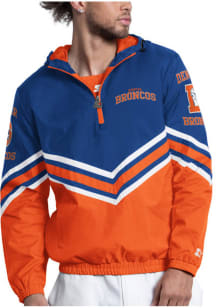Starter Denver Broncos Mens Blue Retro Fairplay Pullover Jackets