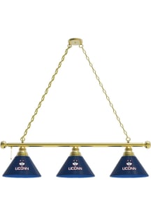UConn Huskies 3 Shade Gold Billiard Lamp