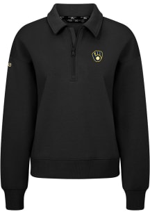 Levelwear Milwaukee Brewers Womens Black Canmore Insignia 2.0 Medium Weight Jacket
