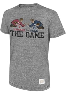 Original Retro Brand Harvard Crimson Grey Heather Vintage The Game Short Sleeve Fashion T Shirt