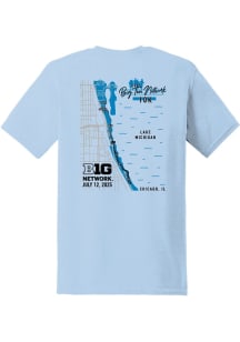 Summit Sportswear Big Ten Light Blue Big Ten 10k Short Sleeve T Shirt
