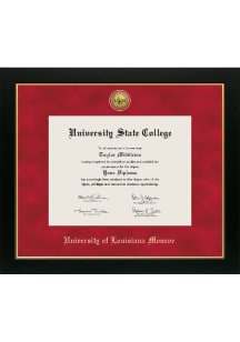 Louisiana-Monroe Warhawks Medallion Manchester Diploma Frame - Red