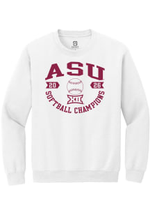 Summit Sportswear Arizona State Sun Devils Mens White Big 12 Softball Tournament Champions 2026 Lo..