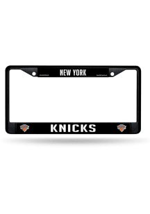 New York Knicks Standard Metal License Plate Frame - Black