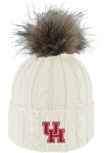 LogoFit Houston Cougars Ivory Alps W Pom Knit Womens Knit Hat