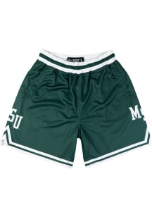 SLAM Michigan State Spartans Mens Green Game Shorts