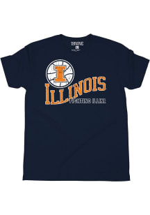 SLAM Illinois Fighting Illini Navy Blue Basketball Short Sleeve Fashion T Shirt