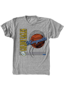 SLAM Marquette Golden Eagles Grey Vintage Basketball Short Sleeve Fashion T Shirt