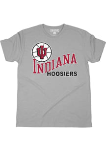 SLAM Indiana Hoosiers Grey Basketball Short Sleeve Fashion T Shirt
