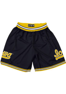 SLAM Iowa Hawkeyes Mens Black Game Shorts