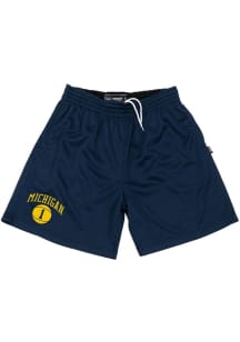 Michigan Wolverines Mens Blue Mesh Design Shorts