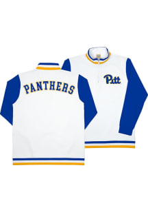 SLAM Pitt Panthers Mens White Pullover Long Sleeve Qtr Zip Pullover