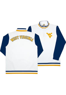 SLAM West Virginia Mountaineers Mens White Pullover Long Sleeve Qtr Zip Pullover