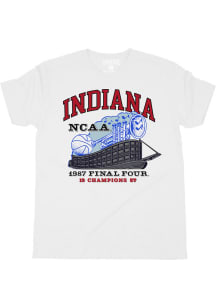 SLAM Indiana Hoosiers White Basketball Classic Short Sleeve Fashion T Shirt