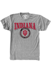 SLAM Indiana Hoosiers Grey Circle Vintage Short Sleeve Fashion T Shirt