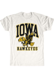 SLAM Iowa Hawkeyes Oatmeal Oversized Logo Classic Short Sleeve Fashion T Shirt