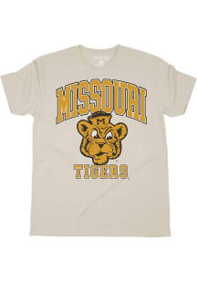 SLAM Missouri Tigers Oatmeal Oversized Logo Classic Short Sleeve Fashion T Shirt