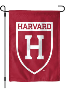 Harvard Crimson 2 Sided Shield Garden Flag - Crimson
