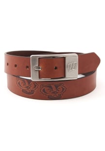 Wisconsin Badgers Leather Brandish Mens Belt