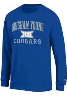 Champion BYU Cougars Royal Blue B12 Arch Jersey Long Sleeve T Shirt