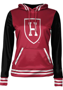 ProSphere Harvard Crimson Womens Crimson Letterman Hooded Sweatshirt