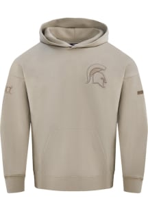 Pro Standard Michigan State Spartans Mens Tan Neutral Fashion Hood