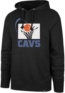 47 Cleveland Cavaliers Mens Black 1970s Logo Long Sleeve Hoodie