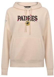 Levelwear San Diego Padres Womens Tan Adorn Festive Hooded Sweatshirt