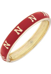 Nebraska Cornhuskers Logo Hinge Womens Bracelet