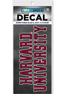 Harvard Crimson Team Logo Shock Auto Decal - Crimson