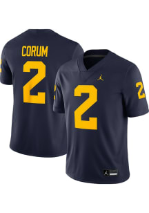 Blake Corum  Nike Michigan Wolverines Navy Blue Replica Football Jersey