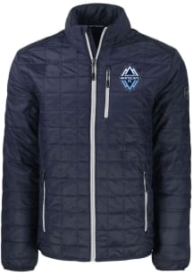 Cutter and Buck Vancouver Whitecaps FC Mens Navy Blue Rainier PrimaLoft Medium Weight Jacket