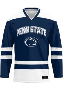 ProSphere  Penn State Nittany Lions Mens Navy Blue Replica Logo Hockey Jersey