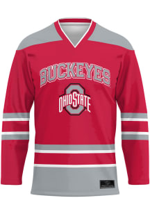 ProSphere  Ohio State Buckeyes Mens Red Replica Design Hockey Jersey
