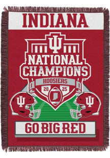 Indiana Hoosiers 2025 CFP National Champions Woven Tapestry Blanket