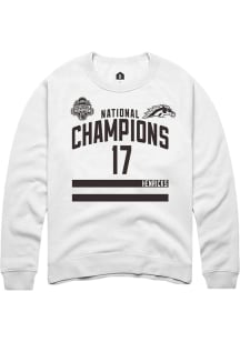 Ty Henricks Western Michigan Broncos Mens White NIL 2025 National Champions Shirzee Player Crew