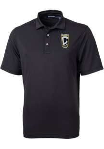 Cutter and Buck Columbus Crew Black Virtue Eco Pique Big and Tall Polo