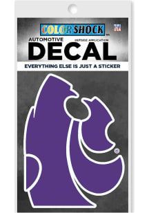 K-State Wildcats Main Mark Auto Decal - Purple